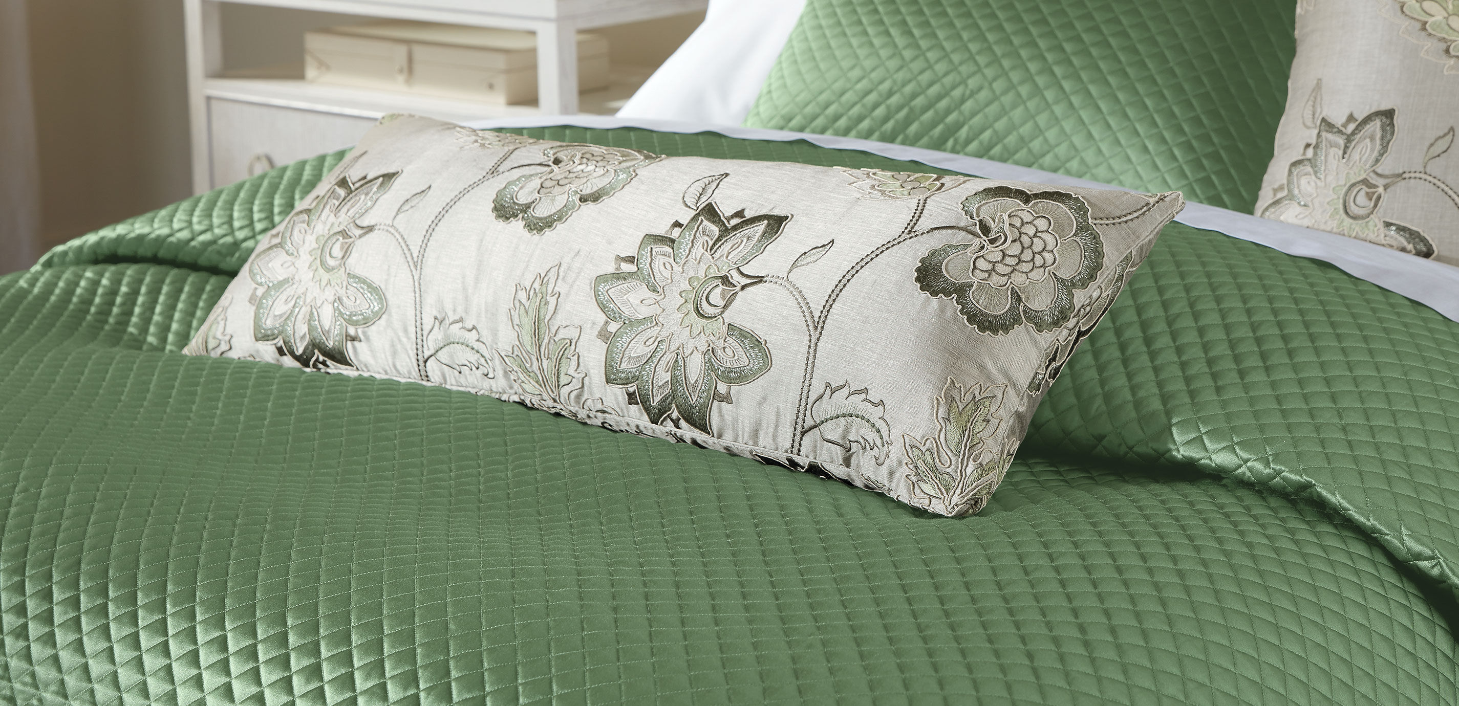 Salena Quilted Coverlet and Shams Set, Sage_6