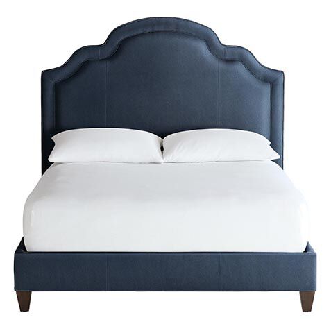 Elenora Custom Leather Bed image elenoralthupholstered