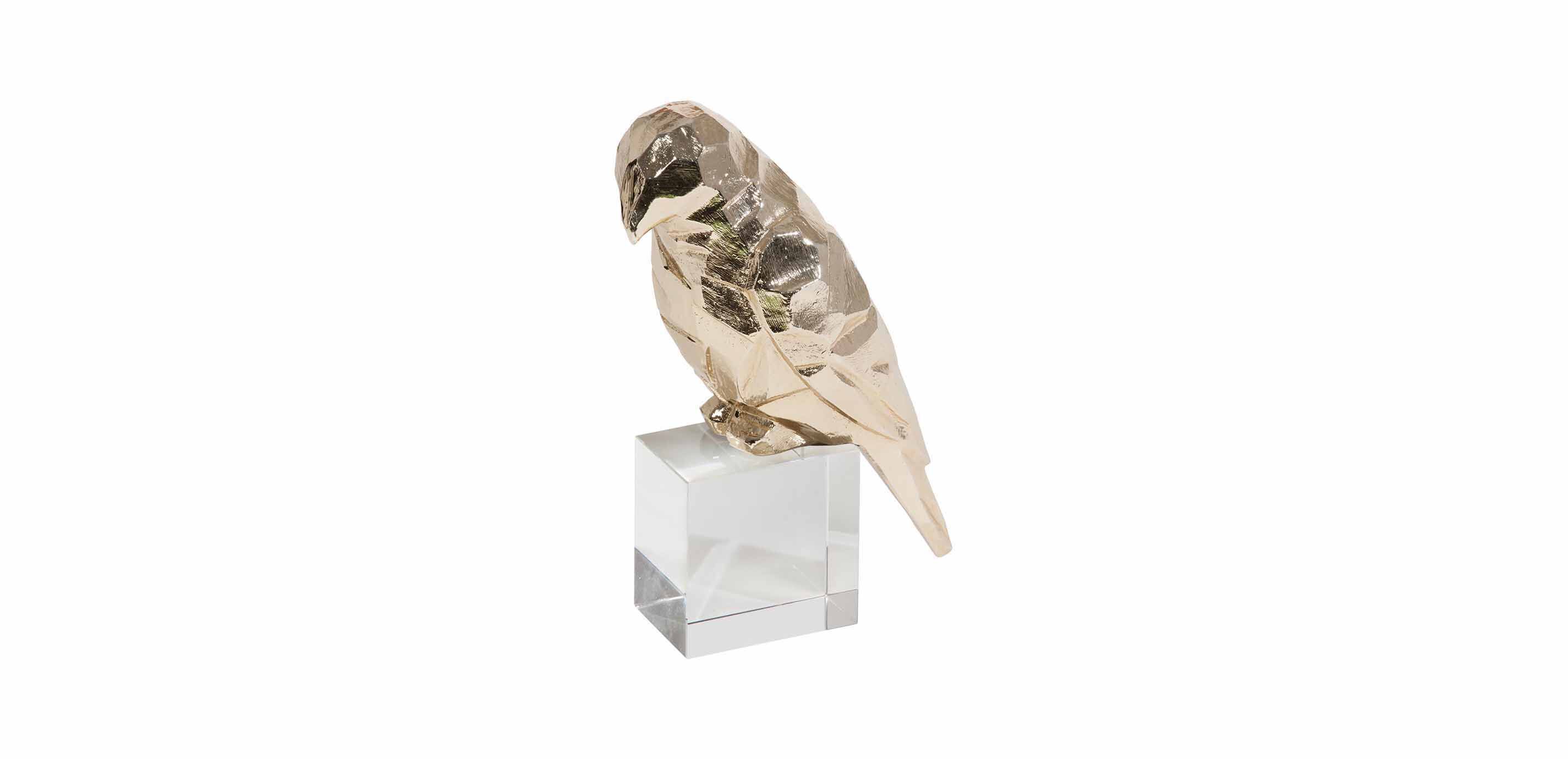 Cubist Finch on Stand