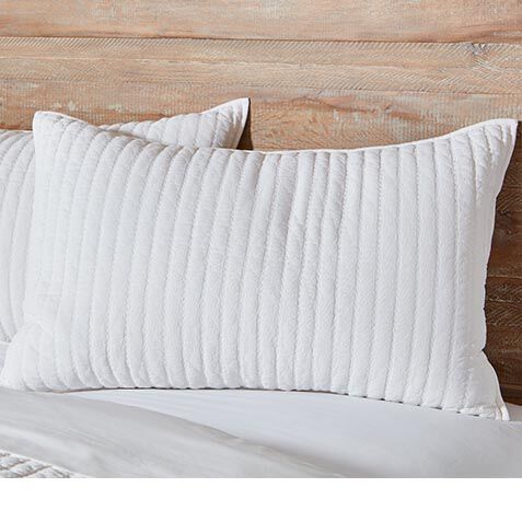 Garment-Dyed Quilted Sham with Channel Stitch image 032021