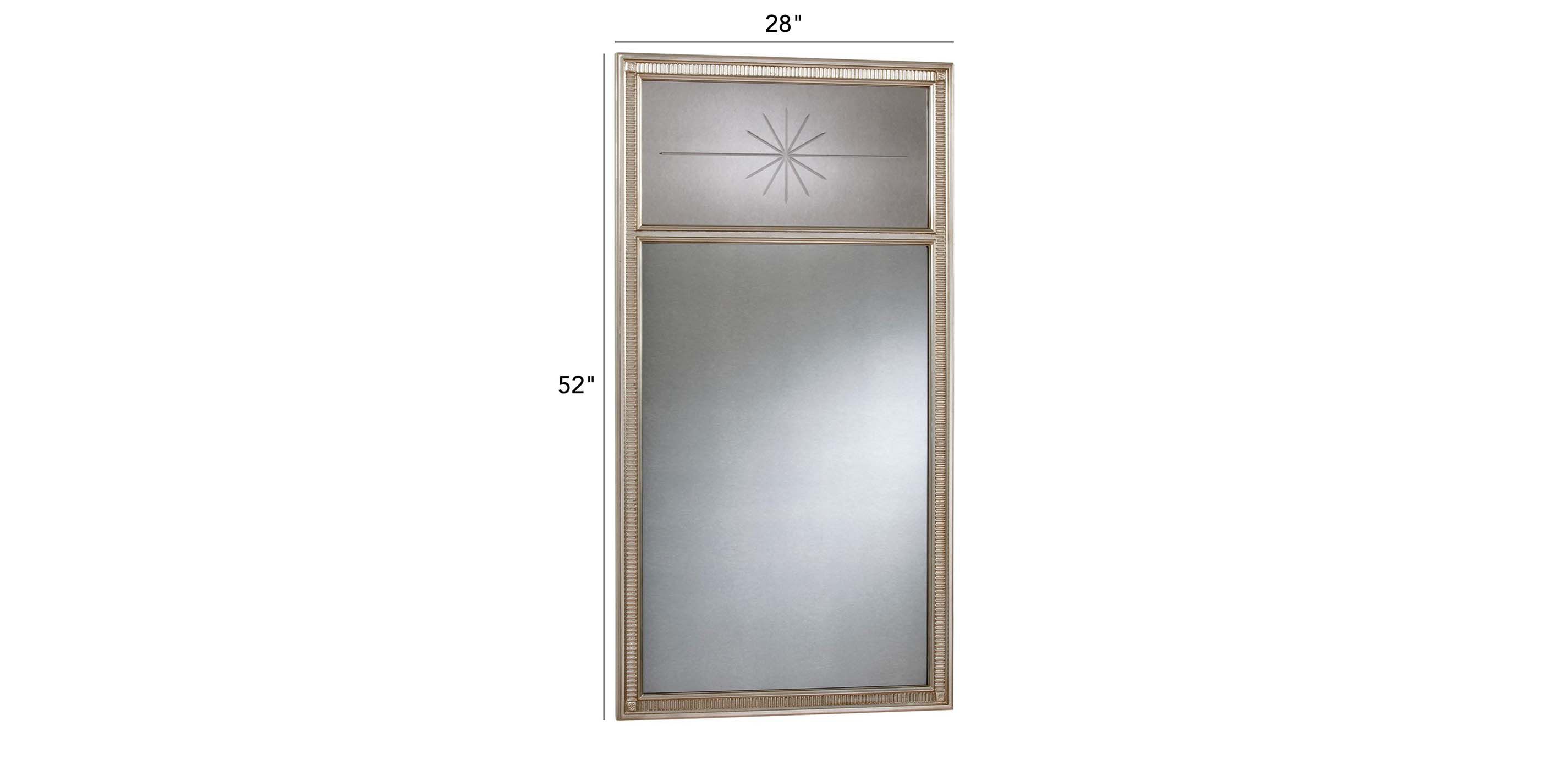 Antique Silver Cut Star Mirror_1