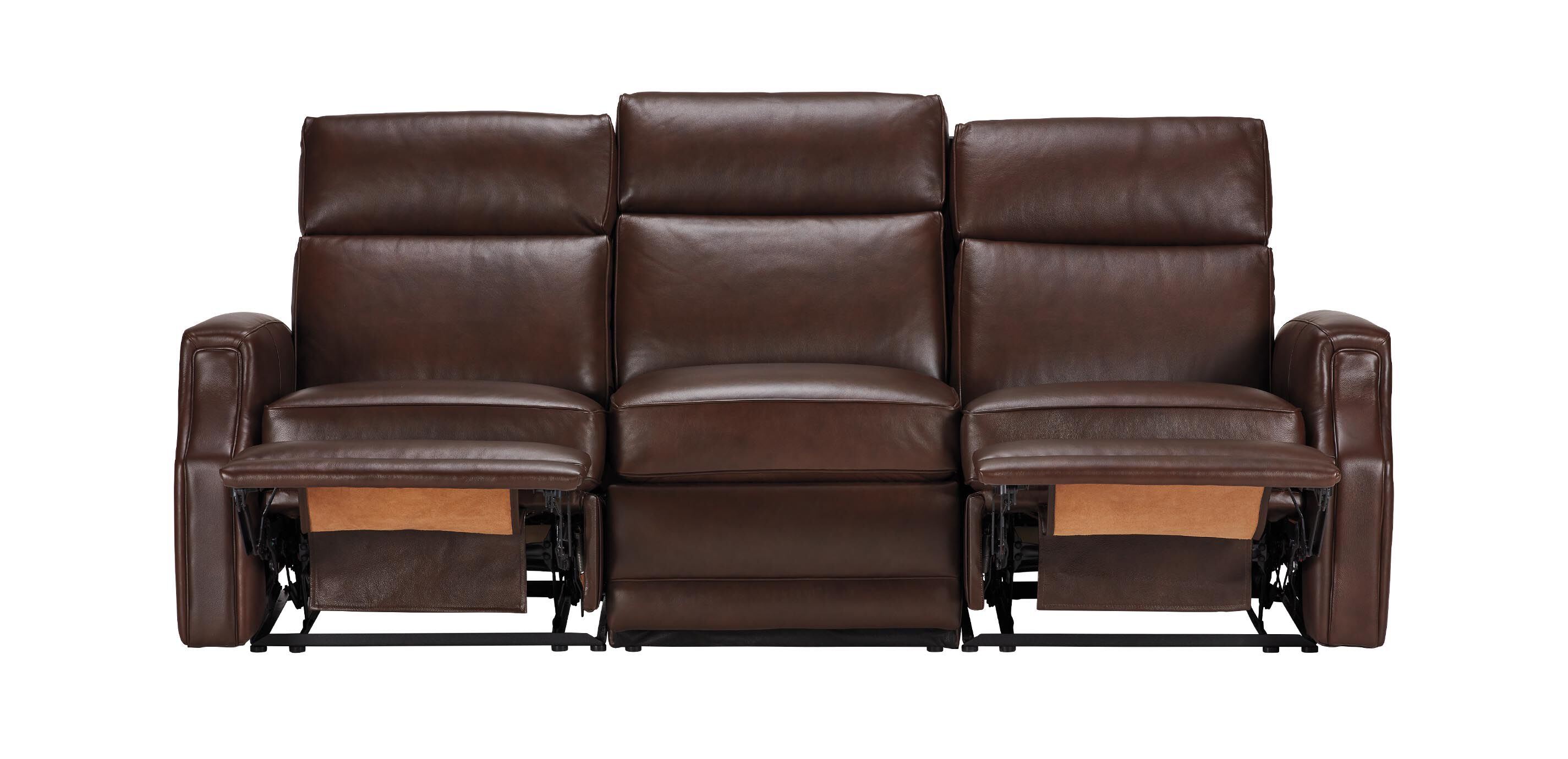 Conover Scoop-Arm Wall-Reclining Modular Leather Sofa_2