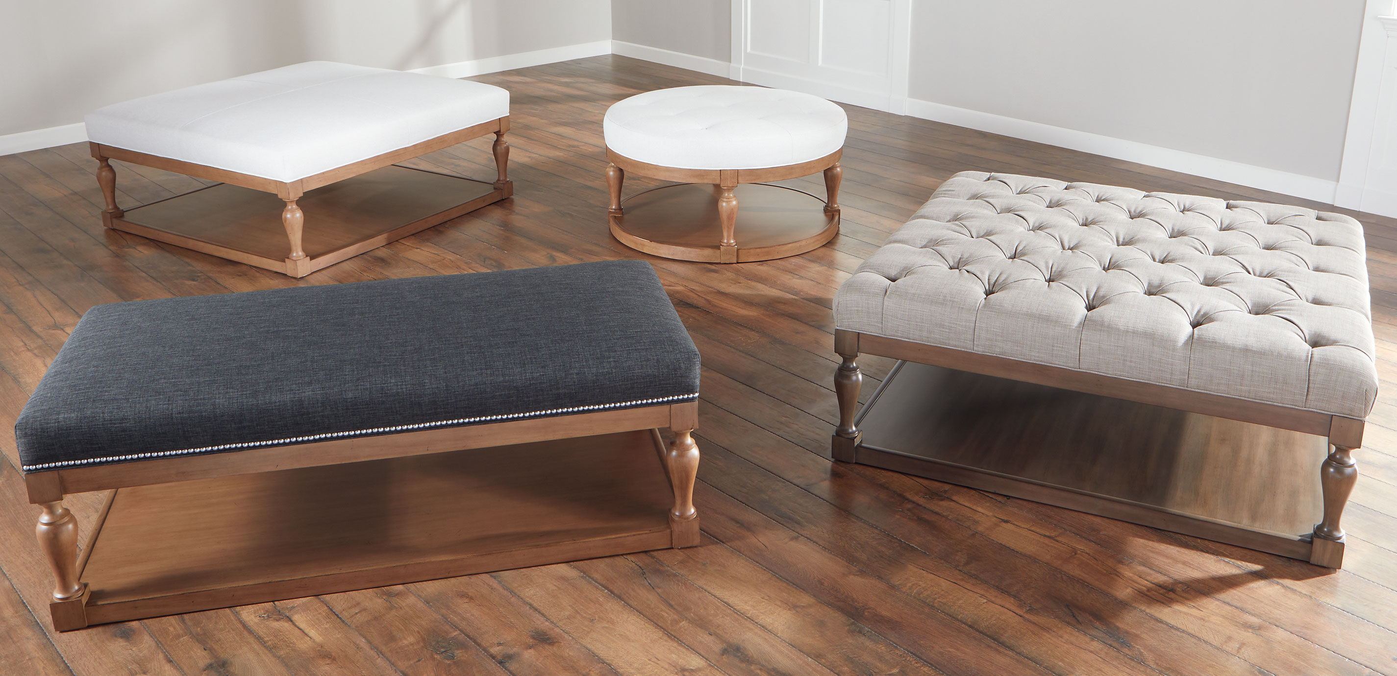 Donnelly 48" Square Cocktail Ottoman