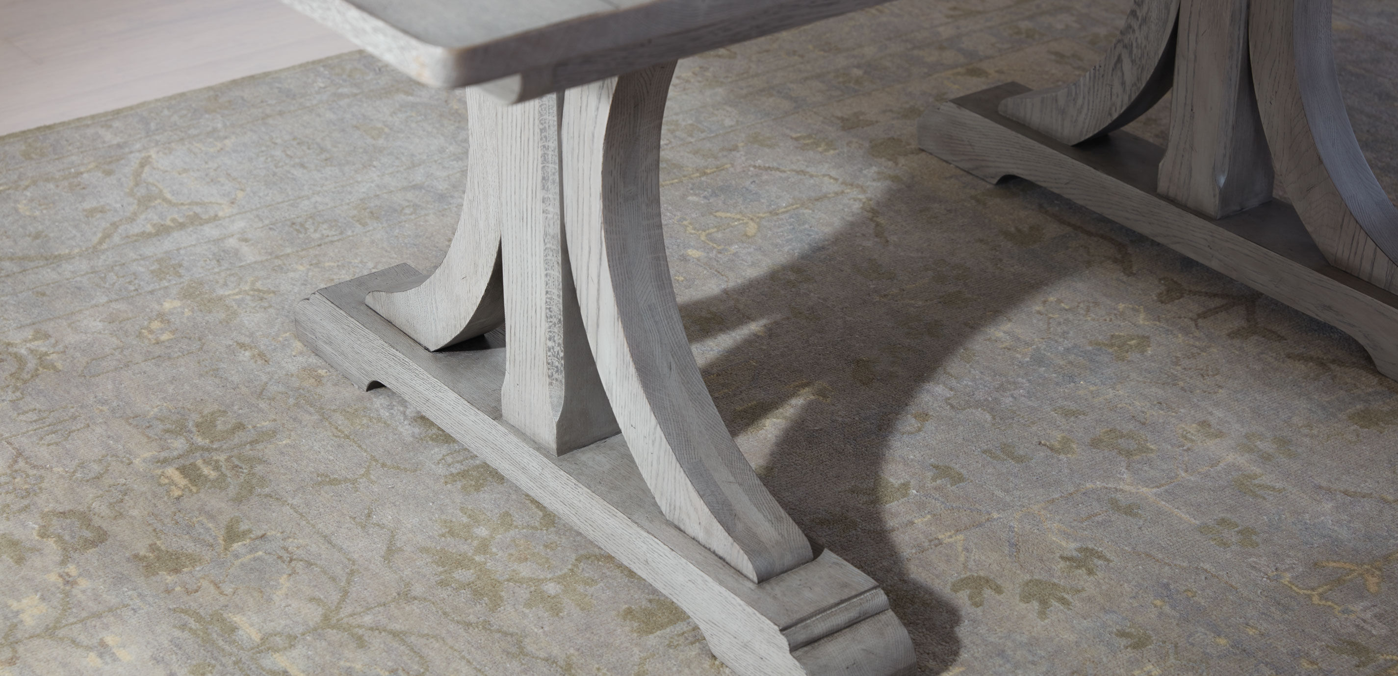 Corin Rough-Sawn Trestle Extension Dining Table_6