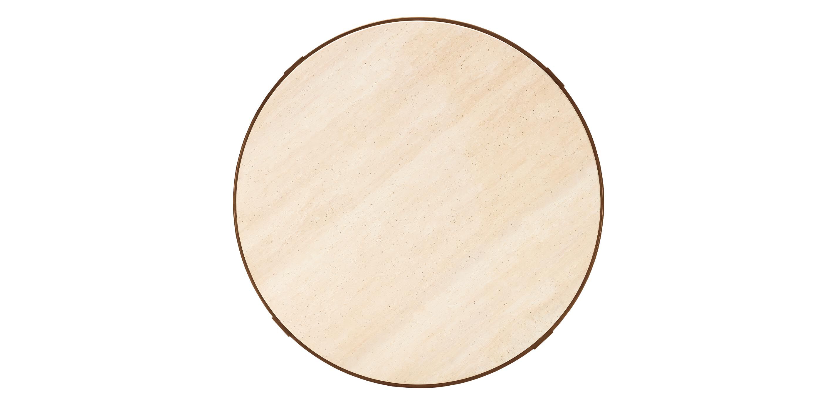Draper Round Travertine Coffee Table_4