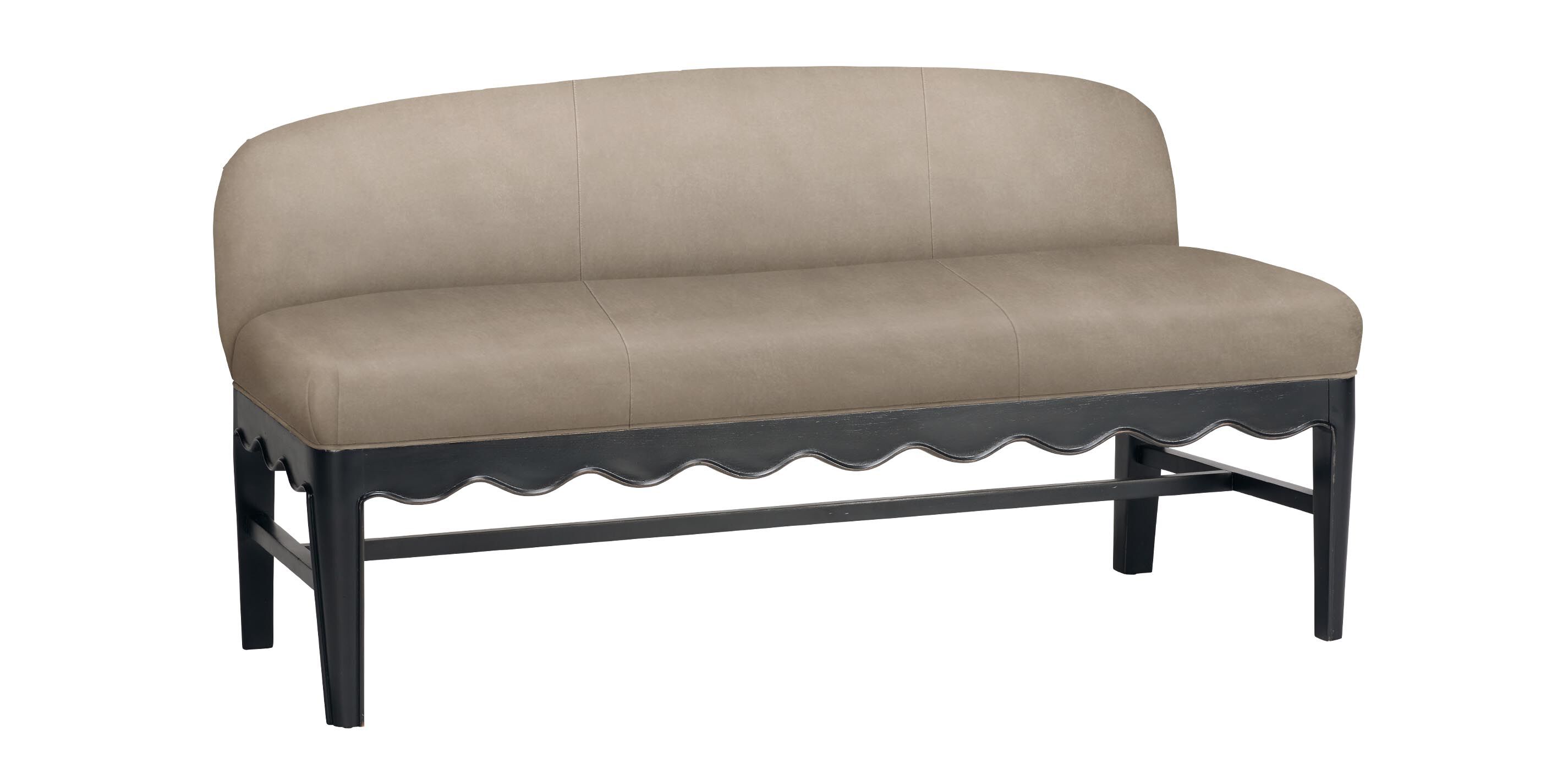 Leona Leather Bench