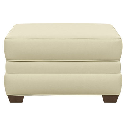 Bennett Leather Ottoman image 727880