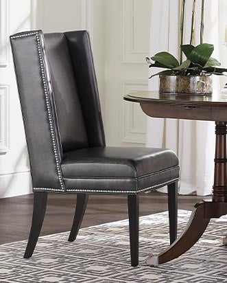 LEATHER DINING CHAIRS