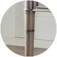 Bamboo Leg. Banded molding. Global style that’s nature inspired.