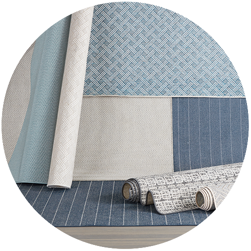 blue outdoor rugs