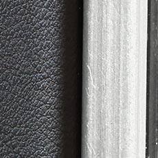 Black/Silver swatch Lennox Leather Wall Mirror