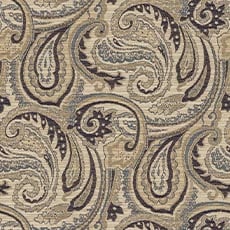 Luisa Navy (52488): traditional woven paisley swatch Luisa Fabric
