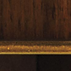 Carrington / Gold Metallic Leaf (599): Rich brown stain, extensive decorative veneers, gold-tone metallic leaf accents. swatch Sanders Dining Table