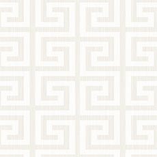 White swatch Greek Key Wallpaper