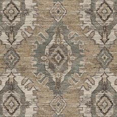 Sierra Bayleaf (45628): chunky chenille medallion swatch Sierra Mushroom Fabric By the Yard