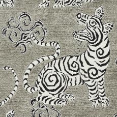 Taupe swatch Velvet Tiger Pillow