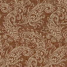 Bianca Russet (44267): traditional woven paisley swatch Bianca Denim Fabric By the Yard