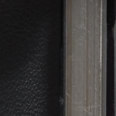 Black/Silver swatch Lennox Leather Floor Mirror