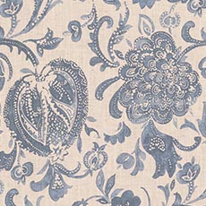 Eryn Navy (71288): large scale printed Floral, Botanical swatch Eryn Navy Fabric By the Yard