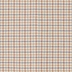 Shephard Russet (56467): small scale woven check swatch Shepard Blue Fabric By the Yard