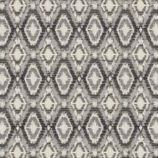 Prago Charcoal (49154): ikat woven coordinate swatch Prago Fabric