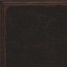 Heirloom Black (783): Black paint, white glaze, heavily distressed, worn edges with brown wood rub through. swatch Wayfarer Library Table