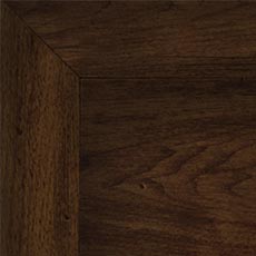 Coffee Bean (375): Cool dark brown stain, high sheen. swatch Ming Tall Display Cabinet