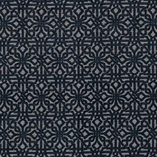 Pylos Navy (39188): dimensional chenille LatticeFretwork swatch Pylos Mineral Fabric By the Yard