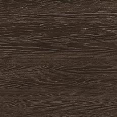 Rustic Sable (497): Dark brown finish, with light brown glaze in the grain. Wire brushed with distressed edges. Low sheen. swatch Aubert Display Bookcase