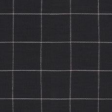 Jovan Onyx (39658): casual woven windowpane swatch Jovan Linen Fabric