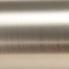 Brushed Nickel swatch Metal Flute Finial Hardware Set