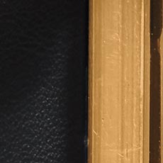 Black/Gold swatch Lennox Leather Floor Mirror