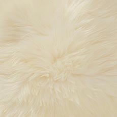 Ivory swatch Long Hair Sheepskin Pillow