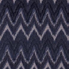 Ainslee Navy (37188): large scale chenille flamestitch swatch Ainslee Ecru Fabric