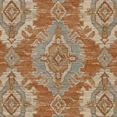Sierra Russet (45667): chunky chenille medallion swatch Sierra Mushroom Fabric By the Yard