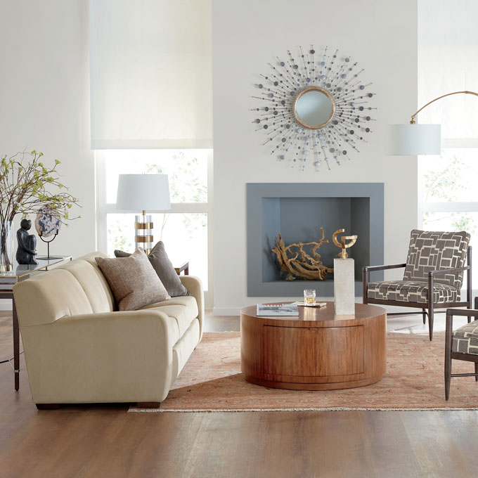 Exuberantly Modern Living Room Tile