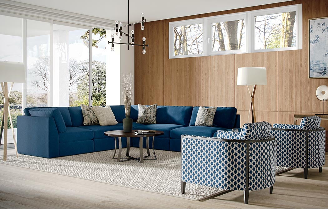 Modern with a Classic Perspective Living Room Main Image