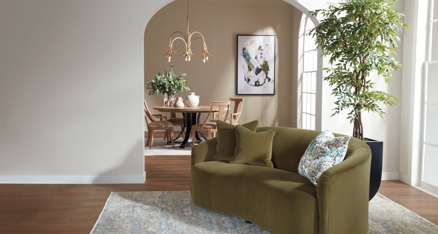 Green Calista Sofa Living Room Main Image